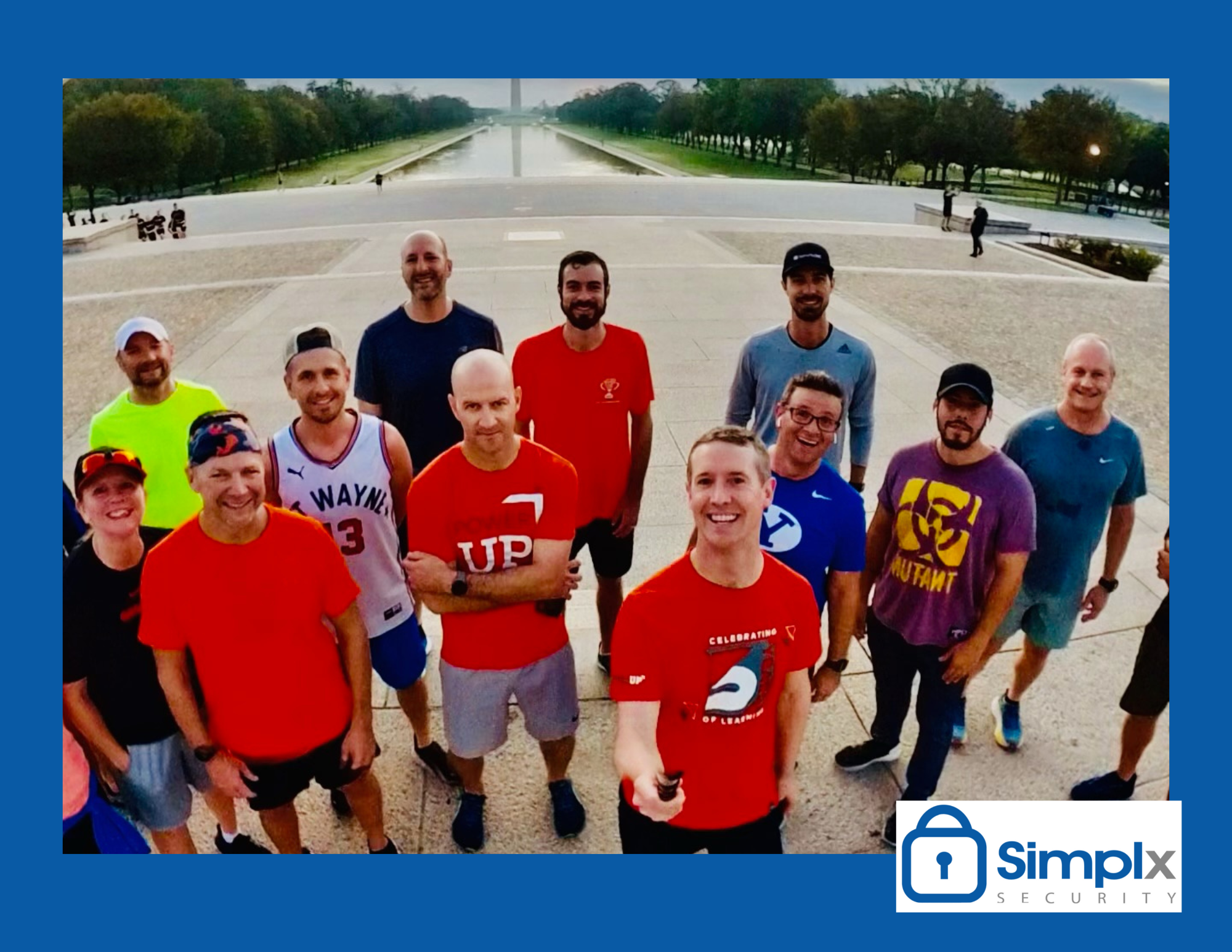 Colleagues from all over! Hawaii, Minnesota, Virginia, Utah and even Canada pose for a quick photo in front of our National Monument.