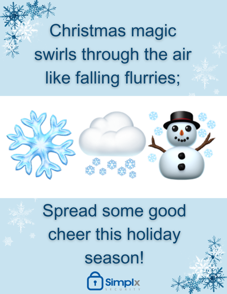 Christmas magic swirls through the air like falling flurries; spread some good cheer this holiday season!