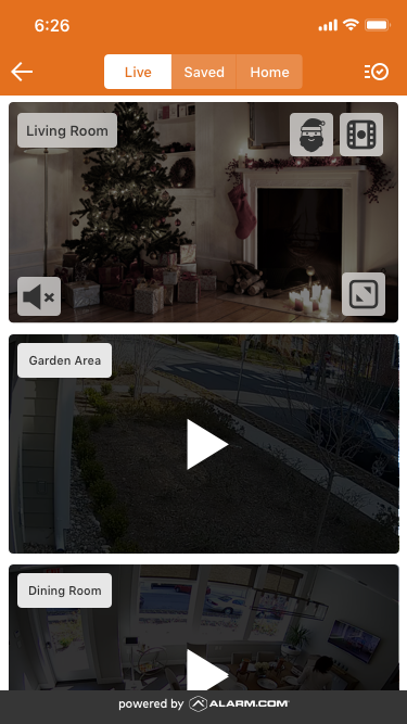 Adding Santa to your security footage is easy with Simplx Security's app!